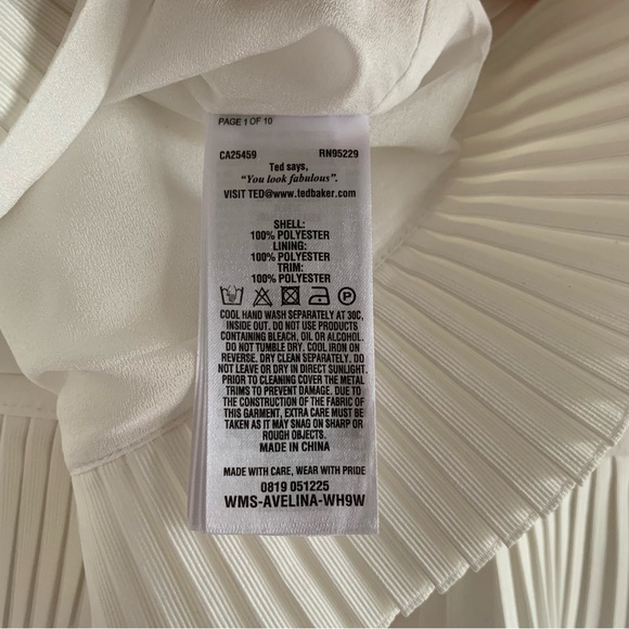 Ted Baker Avelina Ruffle mini skirt ivory white - Picture 9 of 15